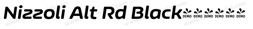 Nizzoli Alt Rd Black字体转换